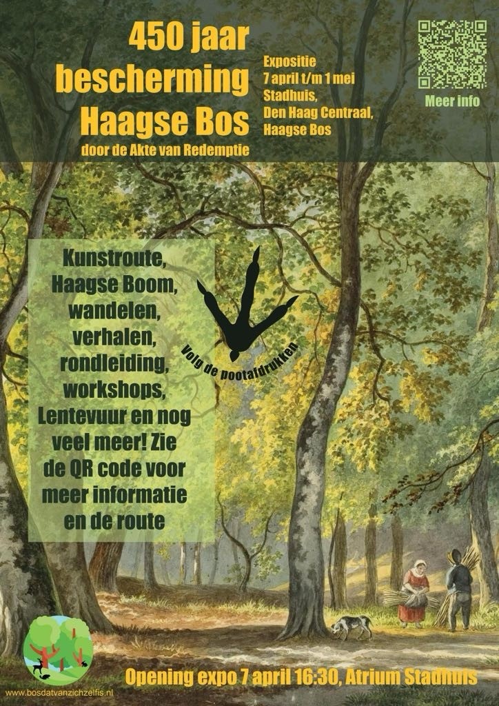 Wees welkom bij de gratis Tentoonstelling 450 jaar bescherming van het Haagse Bos door de Akte van Redemptie | Stichting Bos dat van zichzelf is